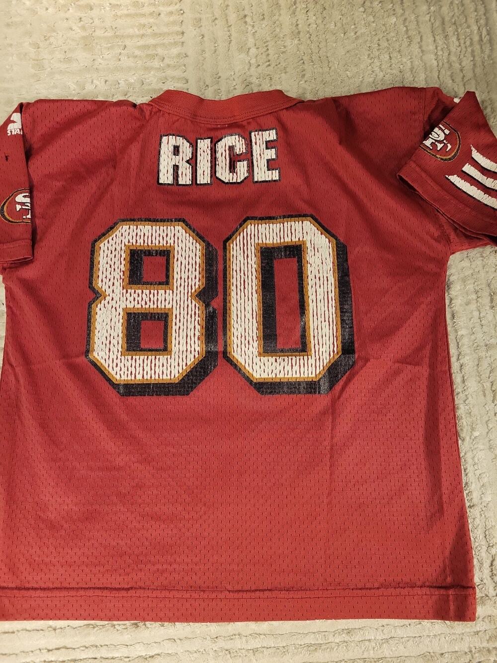 Starter Jerry Rice Francisco 49ers Football Jersey Youth Large 14-16 Boys Kids